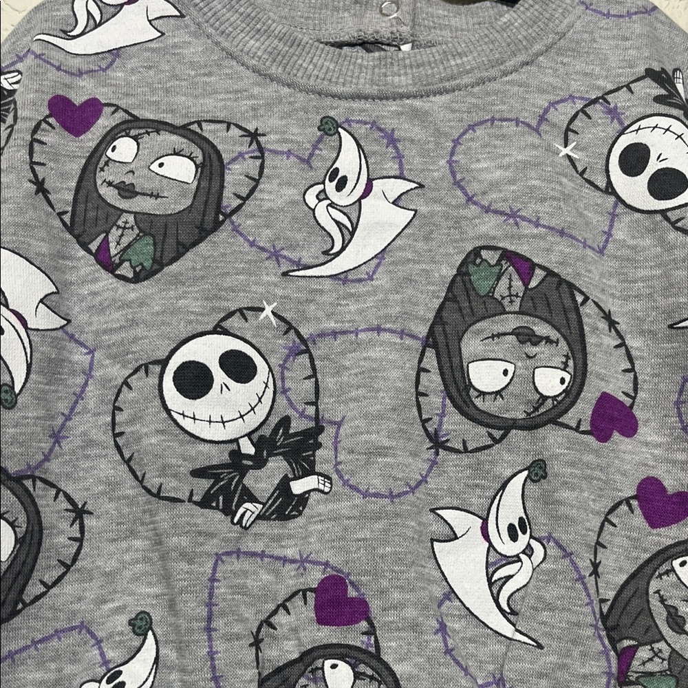 Disney Gray & Purple The Nightmare Before Christmas Baby Girl 12 Months Set - Picture 5 of 8